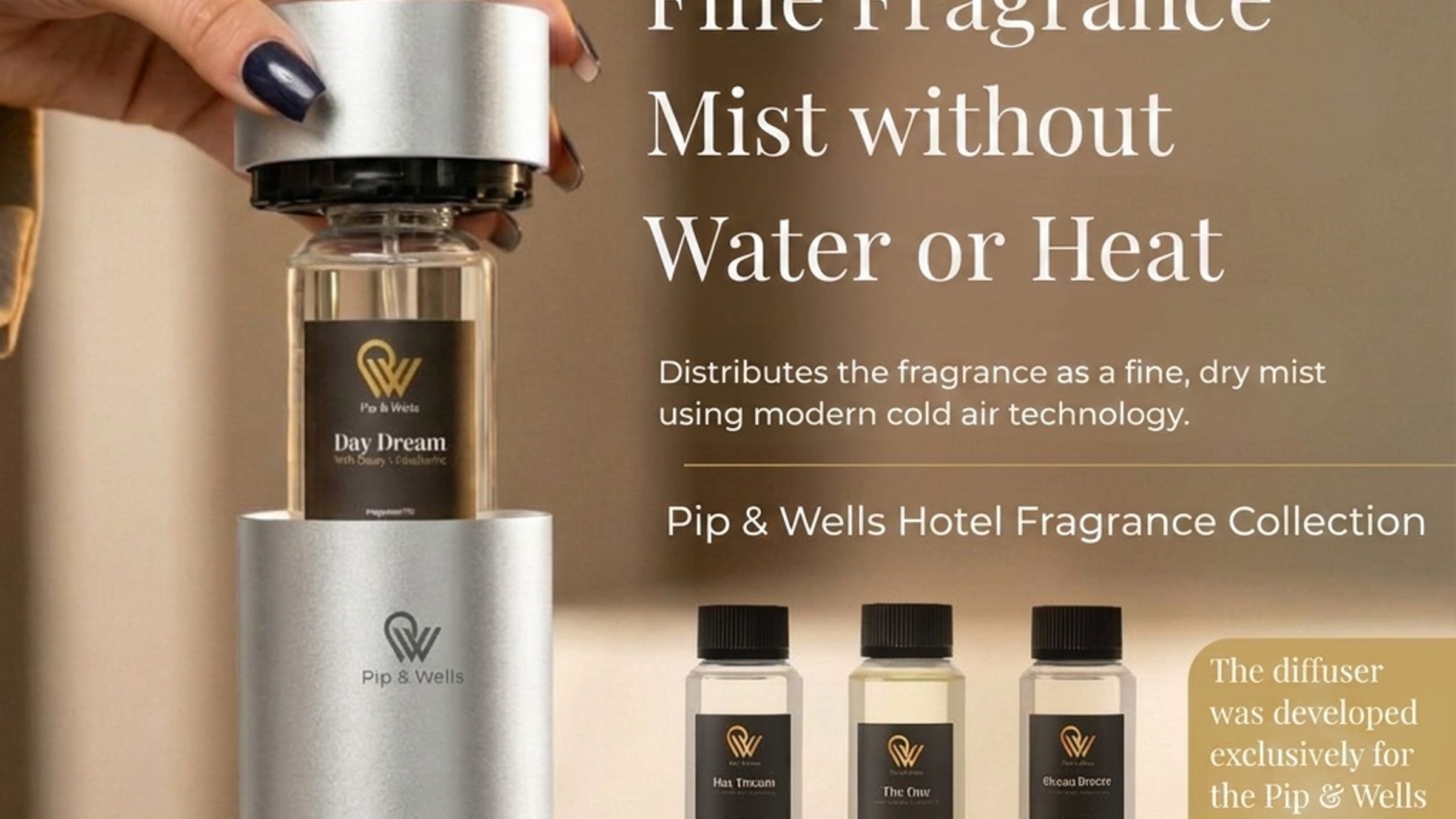 Pip & Wells diffuser and fragrance collection for scent layering