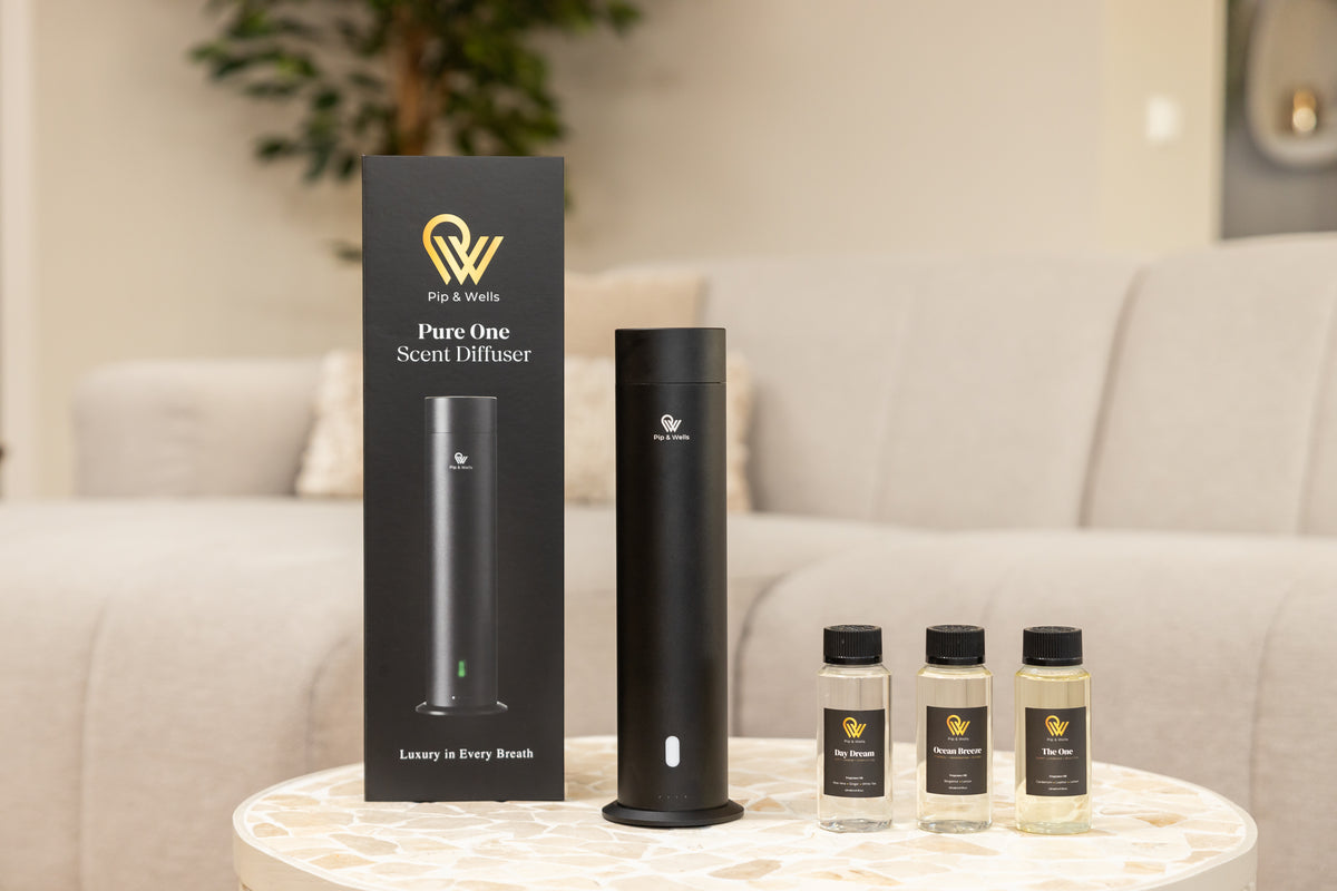 Wasserloser Duftdiffuser Pure One mit drei Duftölen