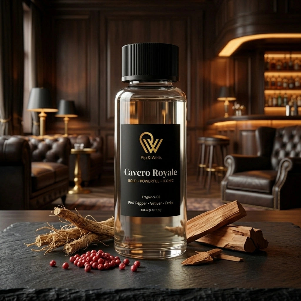 Pip & Wells Cavero Royale-Duftöl mit Gewürzen in einem Barinterieur