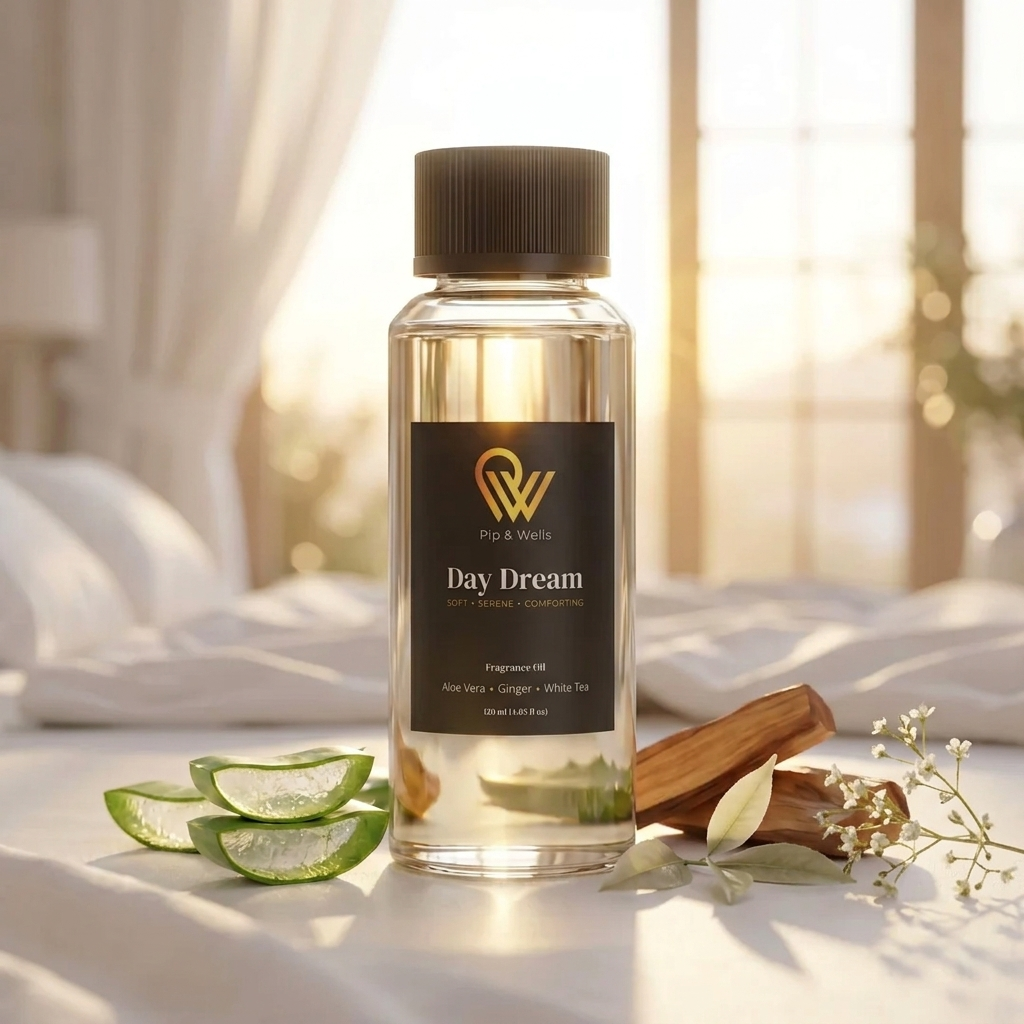 Pip & Wells Day Dream-Duftöl mit Aloe, Ingwer und weißem Tee