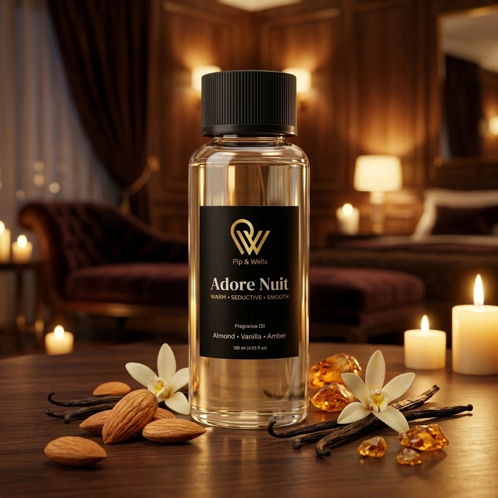 Pip & Wells Adore Nuit-Duftöl mit Mandeln, Vanille und weißen Blüten